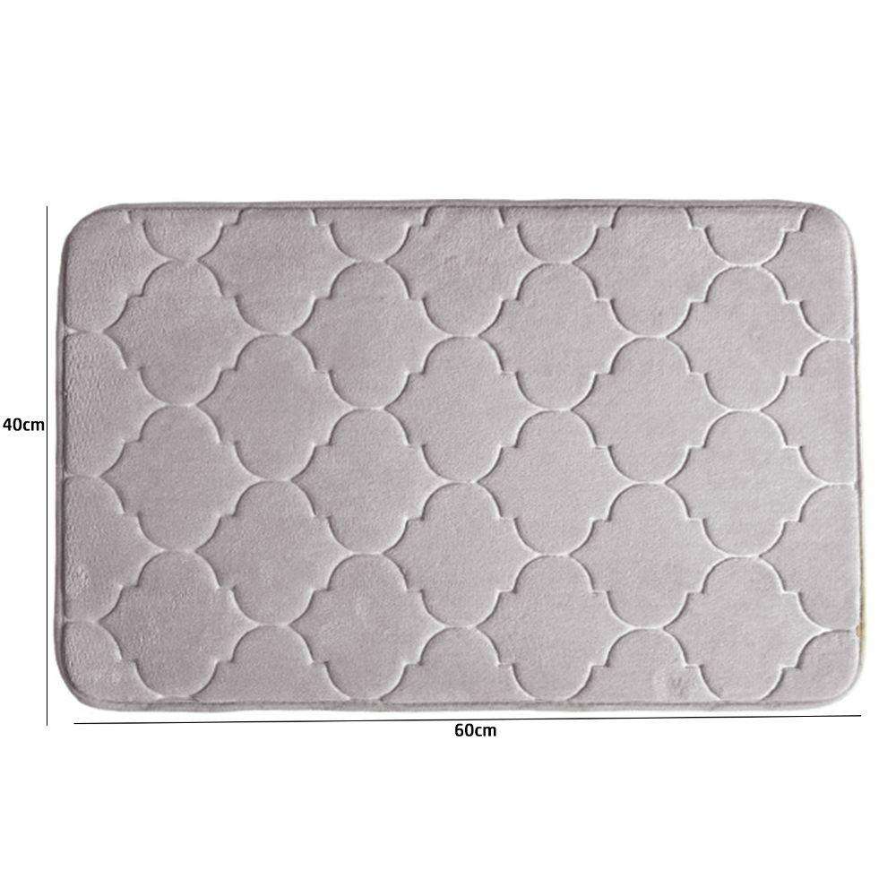 Coral Velvet Bathroom Floor Mat Anti Slip Foot Pads Household Door Mat for Tub Floor