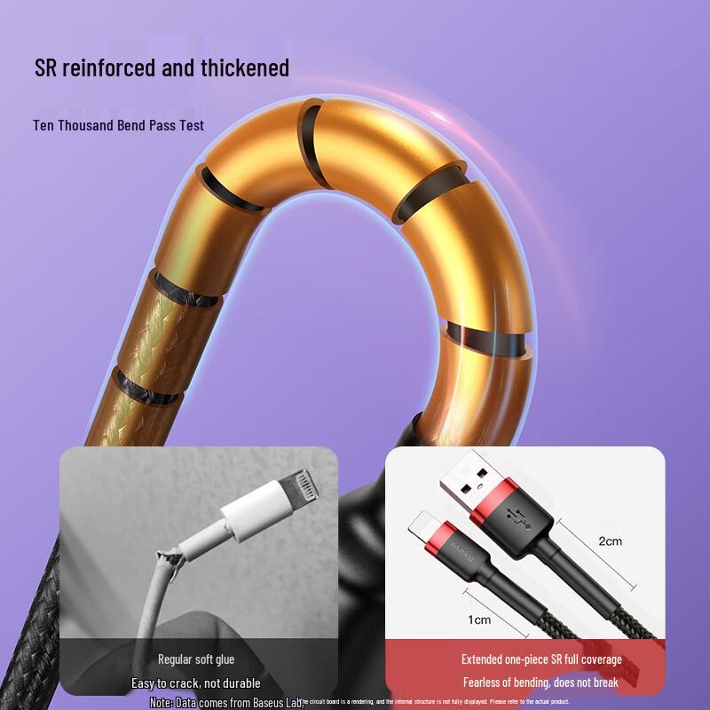 Baseus Durable Braided Apple Lightning Charging Cable