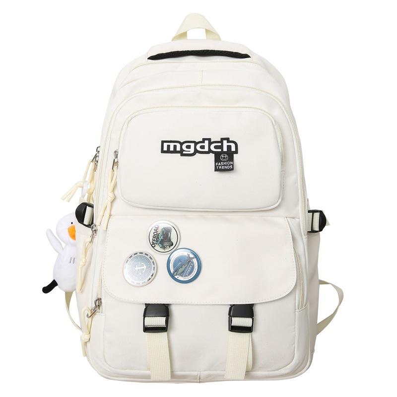 

Рюкзак в студенческом стиле Легкий Водонепроницаемый Рюкзак Студенческий Школьный Рюкзак белый