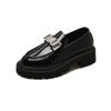 Fashion Loafers for Women 2024 Autumn and Winter British Style Thick-soled Single Shoes Solid Color Casual Fashion Mary Jane JK Shoes