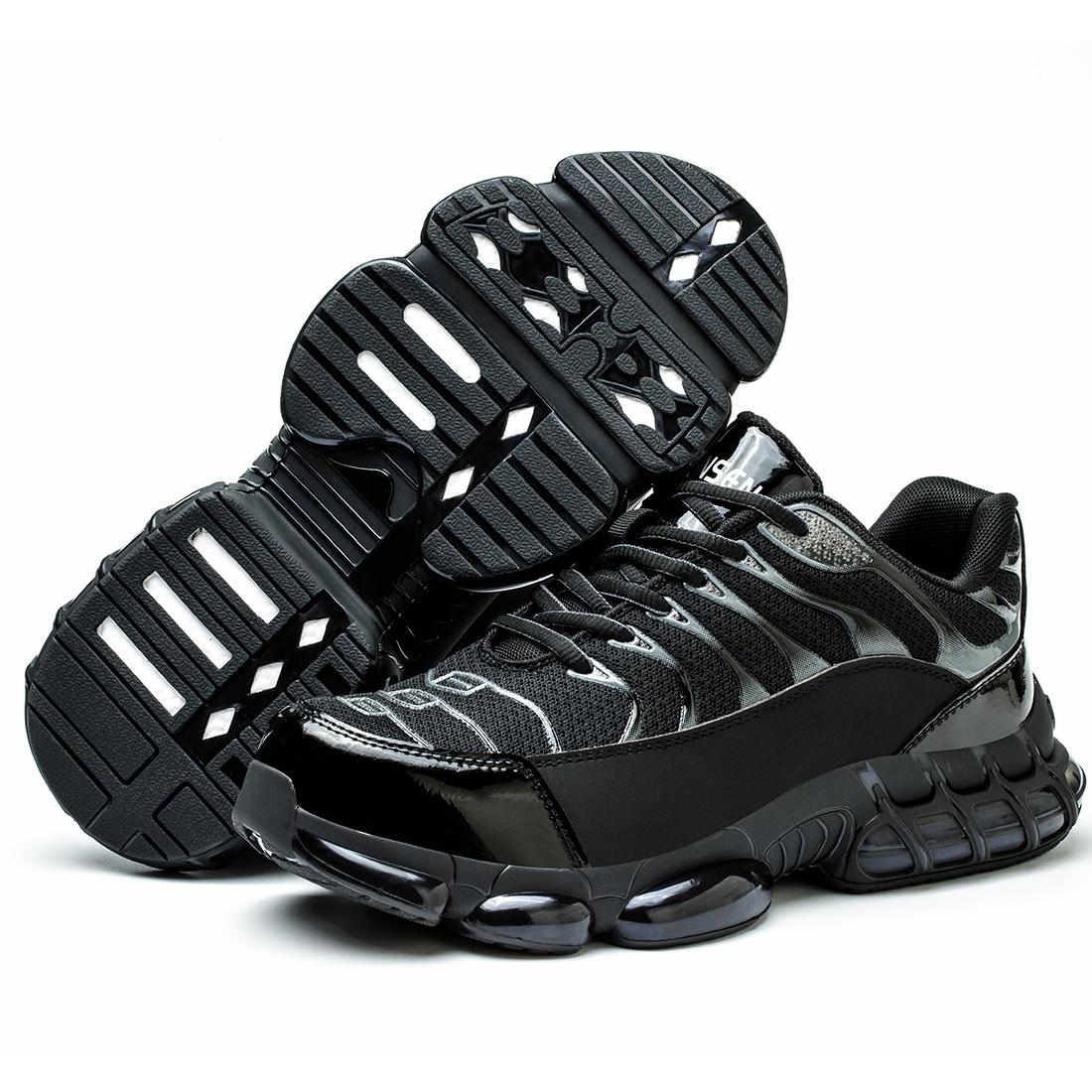 

Мужская защитная обувь, новая мужская рабочая обувь со стальным носком, мужская защитная обувь, рабочие мужские ботинки, защитные ботинки, рабочие кроссовки с защитой от проколов 46 чёрный