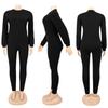 European Autumn/Winter Solid Color Hoodie and Long Pants Sportswear Set