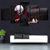 No Framed Canvas 5Pcs Kaneki Ken Zombies Wall Art Poster Picture Home Decor For Living Room Paintings Decorations