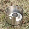 Portable Stainless Steel Alcohol Hot Pot Stove Kit with Wind Deflector