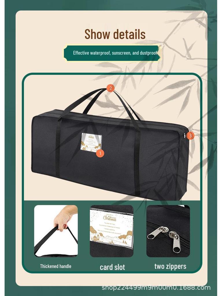 Bolsa de Almacenamiento para Árbol de Navidad Multicolor y Suministros de Halloween de Venta Caliente - Organizador de Adornos 600D