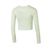 PUMA Breathable Comfortable Slim Fit Long Sleeve Knit Top Women tops Green 628475-80