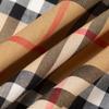 Burberry Men Plaid Patterns Short Sleeves Shirts Yellow 80222651