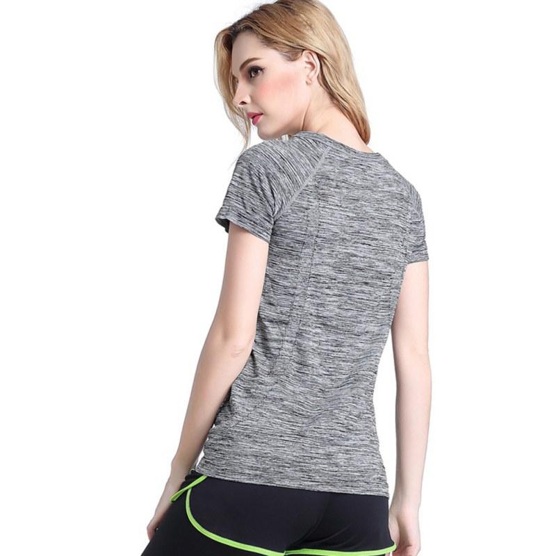 Women Sports T Shirt Runing Slim Blouse