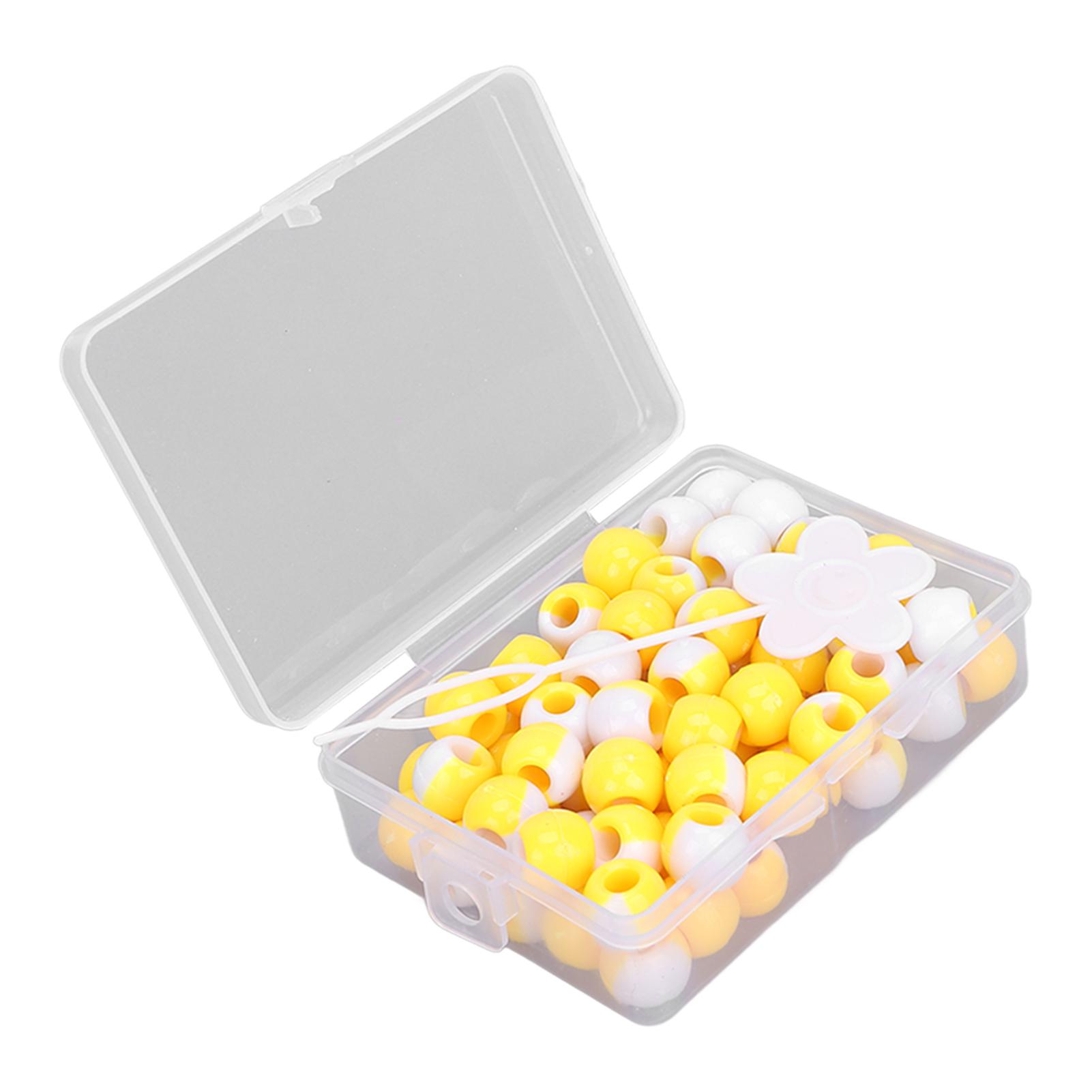 

74 шт. круглые бусины для волос DIY пластиковые крючком косы парик аксессуары косы дреды бусины волосы жёлтый