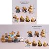 Conjunto de Figuras Colecionáveis de Capivara Com Material de PVC Para Decoração de Mesa e Presente