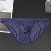 Pánské sexy průhledné kalhotky z nylonu Ice Silk s nízkým pasem