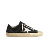 (w) V-star Navy Blue Canvas With Laminated Leather Star Sneakers