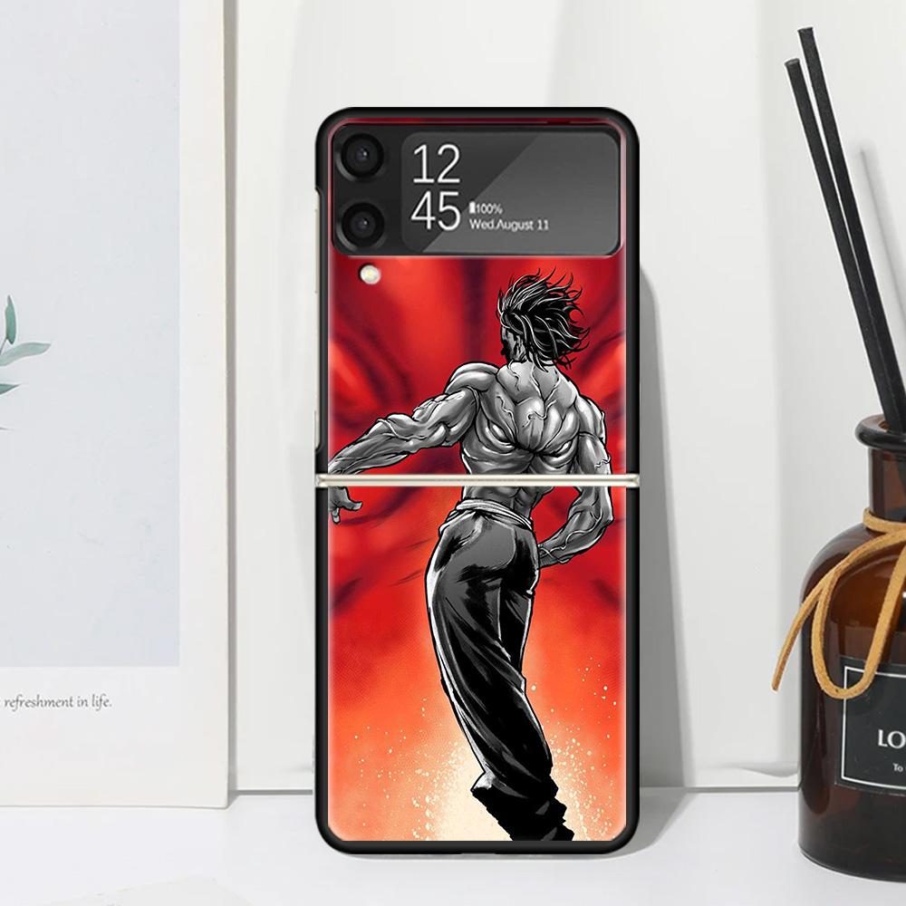 Baki the Grappler Original Anime Phone Case For Samsung Galaxy Z Flip 7 Flip7 Zflip 6 Flip6 5 Flip5 4 Flip4 3 Flip3 5G Fundas Bl