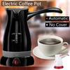 Portable Electric Coffee Pots Stainless Steel Tea Home Office Coffee Maker Percolator Filter 3 Cups Pot Kitchen 250ml