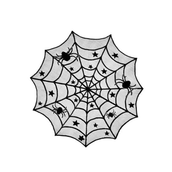 Halloween Deko Spinnennetz Fledermaus Vorhang Tischdecke Kaminschal Tischläufer