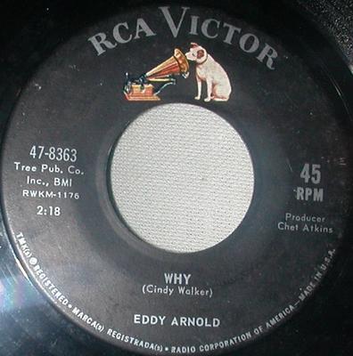 7inch Record EDDY ARNOLD - Why / Sweet Adorable You 478363 RCA Victor US Folk Used