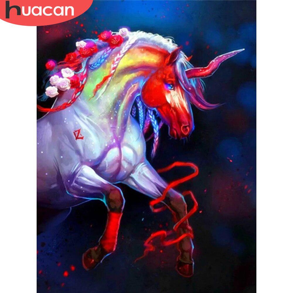 Mozaika Diamentowa Koń Malowanie Diamentami 5d Zestawy Obrazków z Okrągłymi Koralikami Strassic Art z Haftem Diamentowym