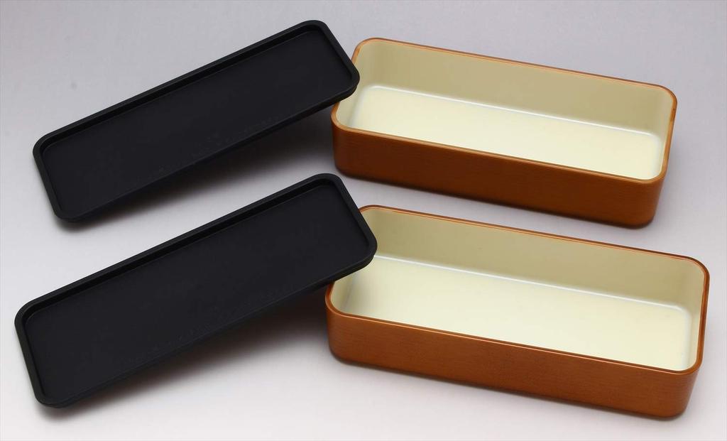 Yamanaka Lacquer Wood Grain Square Lunch Box Moon Rabbit M16408-4