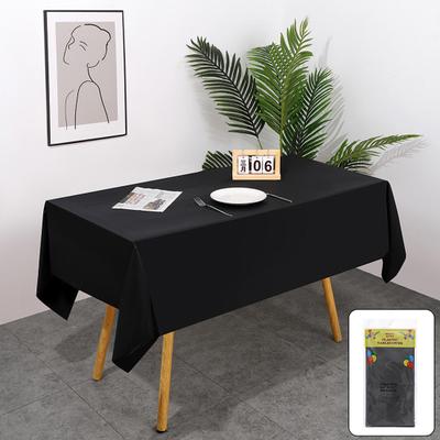 Disposable Tablecloth PE Material Thick Rectangular Table Cloth Easy To Use Solid Color Table Cover Birthday Party Decoration