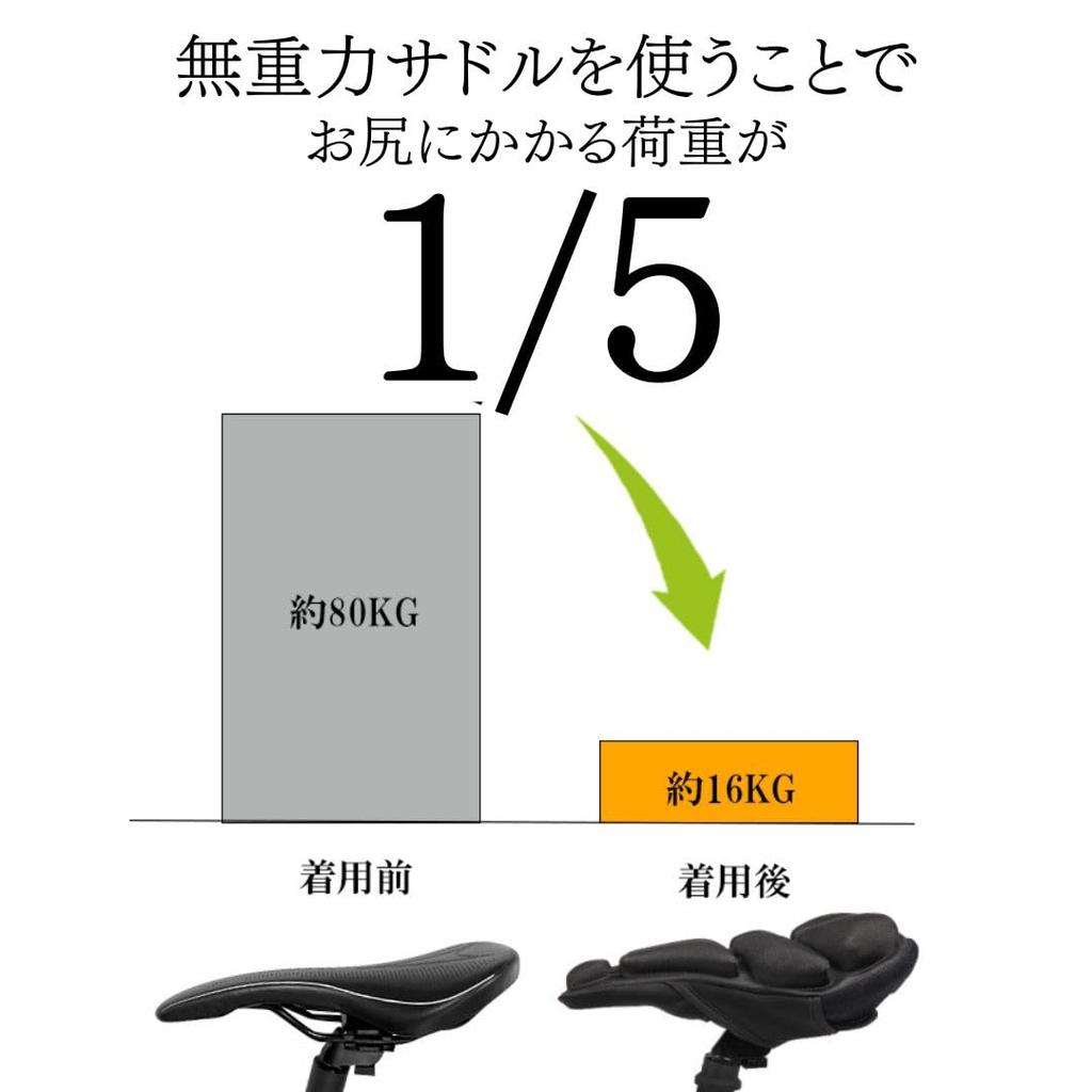 Blitz Ride Saddle Cover for FITBOX Fitness Bikes, Zero Gravity Saddle, No More Butt Soreness, Self-Adjustable Airbag Design