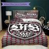 Conjunto de Cama com Padrão VfB Stuttgart Colcha Capa de Colcha Fronha Decoração de Casa Presente de Aniversário (1 * capa de edredom + 2 * fronhas sem enchimento)97