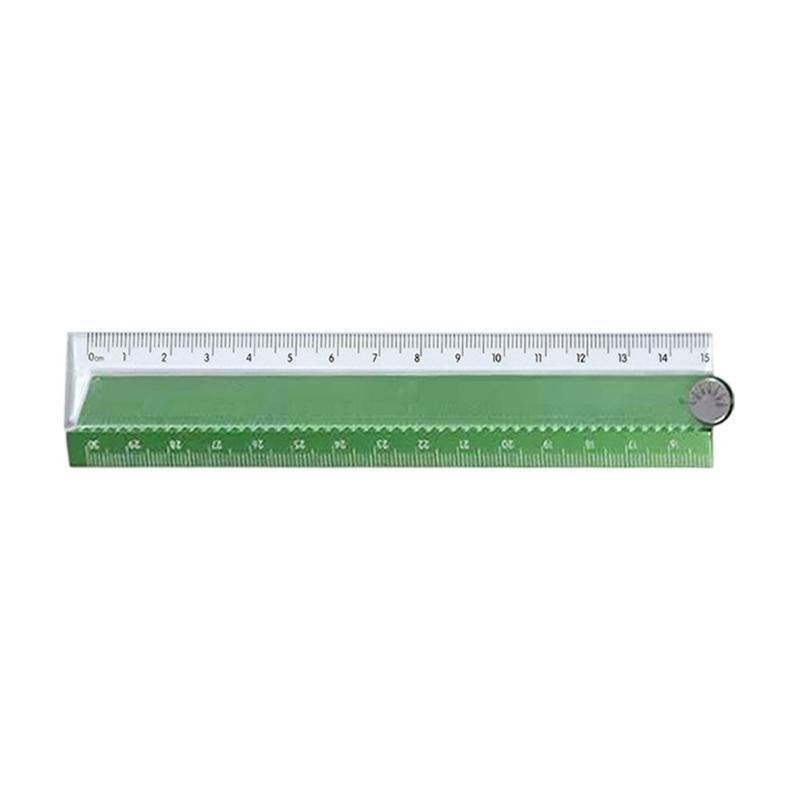 Foldable Ruler Kids School Supplies Aluminum Alloy Construction With Smooth Collapsible Mechanism Safety Edges