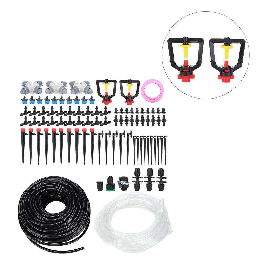 30m Tropfbewässerungsset Schlauch Düsen Adapter Ventile Tropfer Set Gartenbewässerungssystem