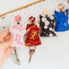 Pull Rope Mechanism Pull Out Key Case Portable Kitty Keychain Bag Fabric Key Holder  Daily Use