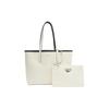 Lacoste Fashion Reversible Pvc Tote Bag Women Tote Bags Black White NF4541ASN33
