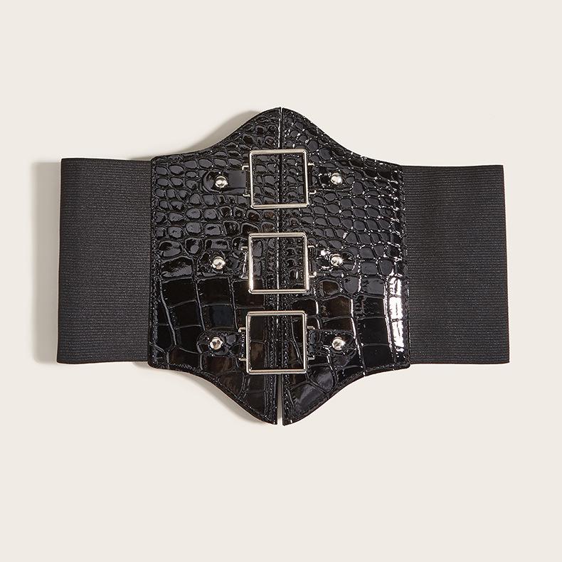 

Декоративный пояс Женская юбка Весенне-осенний костюм Пальто Талия Эластичный Эластичный Широкий Пояс-кушак