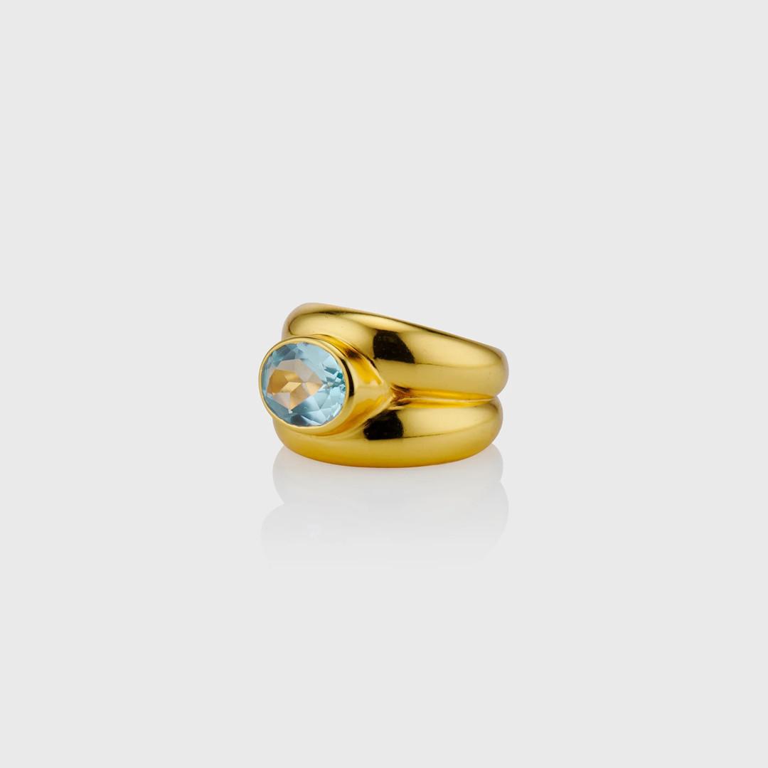 

Unique Personality, Simple Double-Layer Sapphire Ring, Niche Design Temperament, Fashion Trend, Light Luxury Ring For Women no. 8