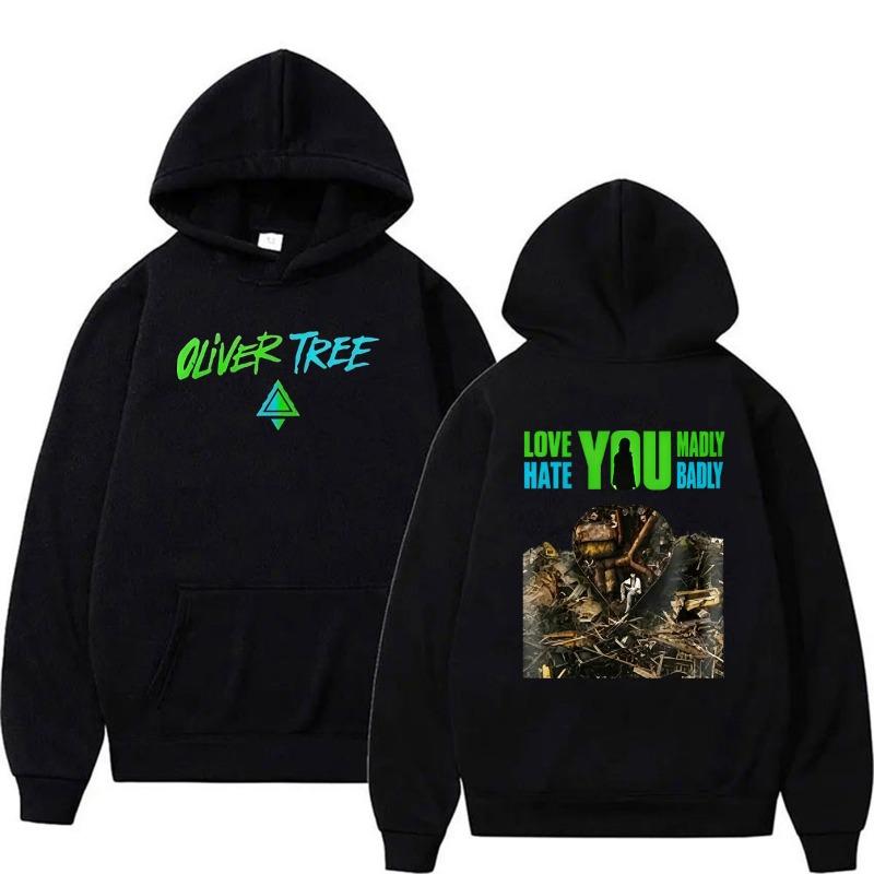 Oliver Tree “Love You Madly Hate You Badly” World Tour 2026 hoodie Men's Women Hip Hop Vintage pullover Sweatshirts Streetwear