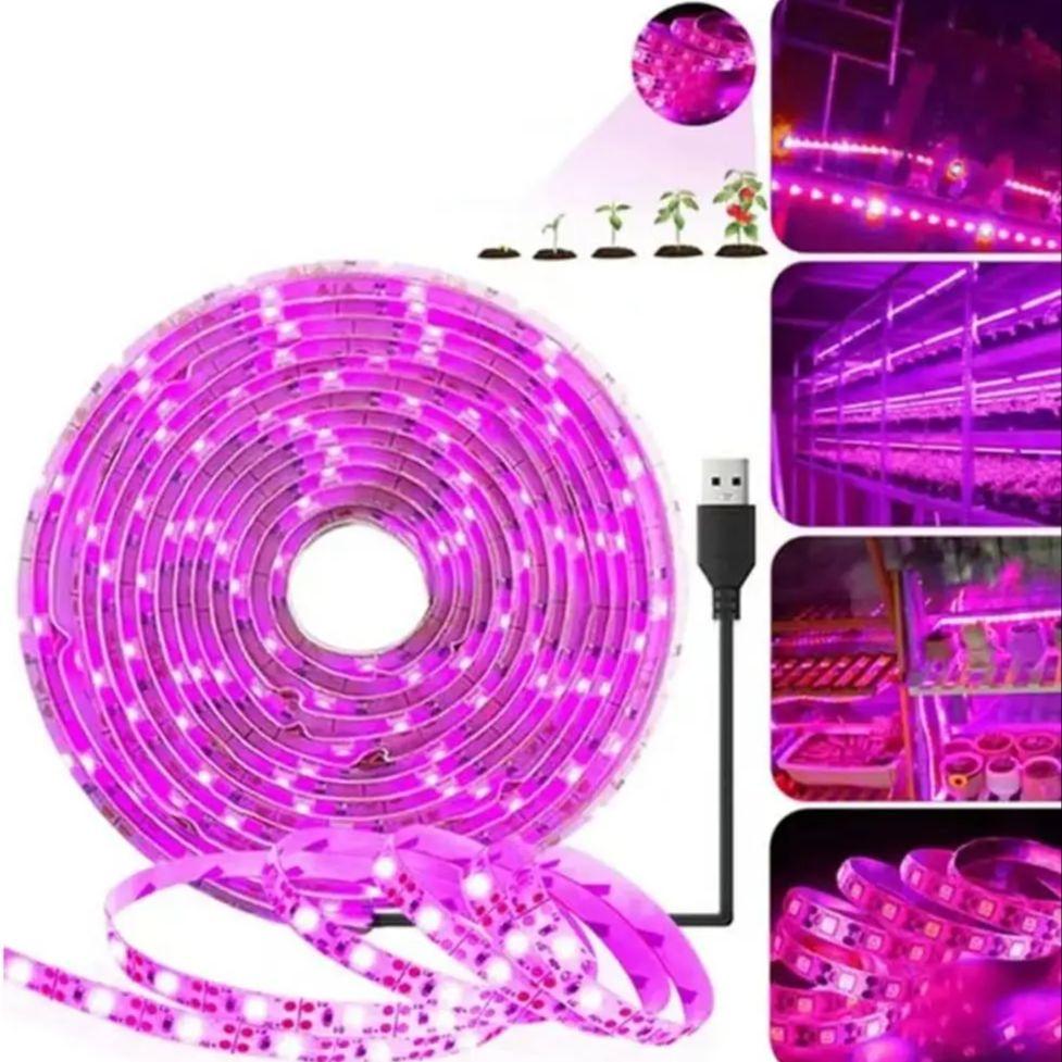 

5VPlant Light Grow Светодиодная лента 5 В USB LED 1-5 м Полный спектр Водонепроницаемый светодиодный чип для теплицы Цветочная рассада Grow Tent Hydropon