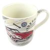Les Trésors De Lily [P0318] - Multicolored Beige 'Vintage Cars' Porcelain Mug
