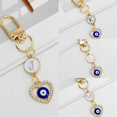 Portachiavi con Zircone a Forma di Cuore Lettere A-Z Iniziali Alfabeto Portachiavi Ciondoli Portachiavi Auto Portachiavi Borsa Pendenti Accessori Gioielli Regalo