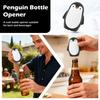 Penguin Bottle Opener – Magnetic Cap Catcher, Automatic Push Down Off Beer And Opener, Fun For Home Bar Camping And Parties