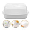 Microwave Steamer Oven Basket for Dim Sum Container Cooking Corn Food Multi-functional Pp Cookware Household