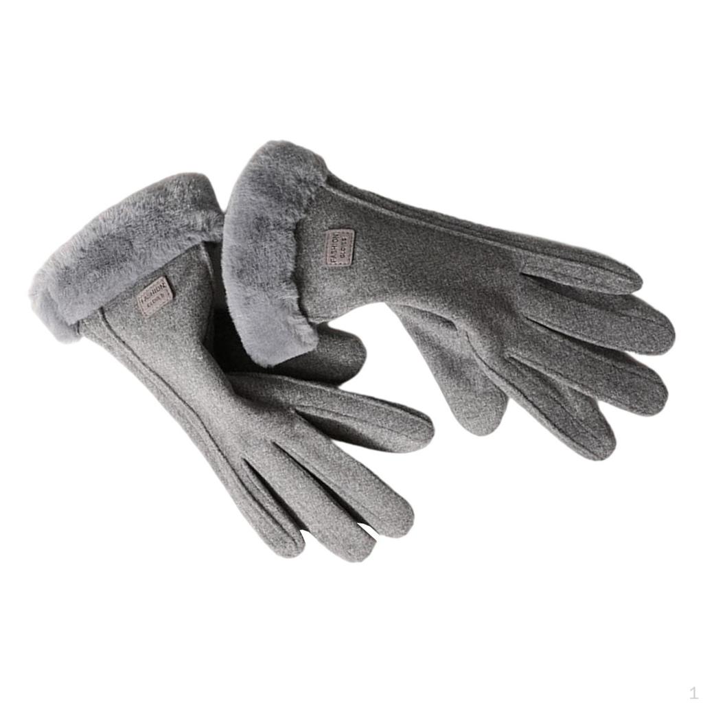 Velvet Warm Gloves Windproof for Running Mountaineering Cycling