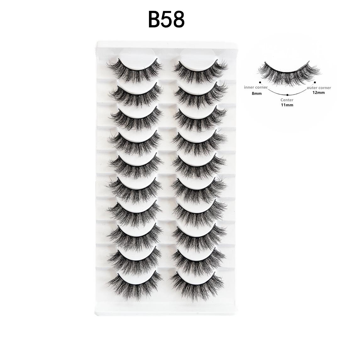 

Растрепанные жареные волосы Искусственные ресницы из искусственной норки Накладные ресницы Ресницы из искусственной норки Десять пар