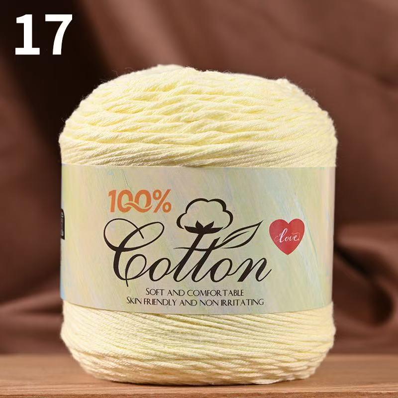 75g Medium Cotton Yarn Cake for Baby Sweater & Crochet Hat - Skin-friendly, Hand-knitted