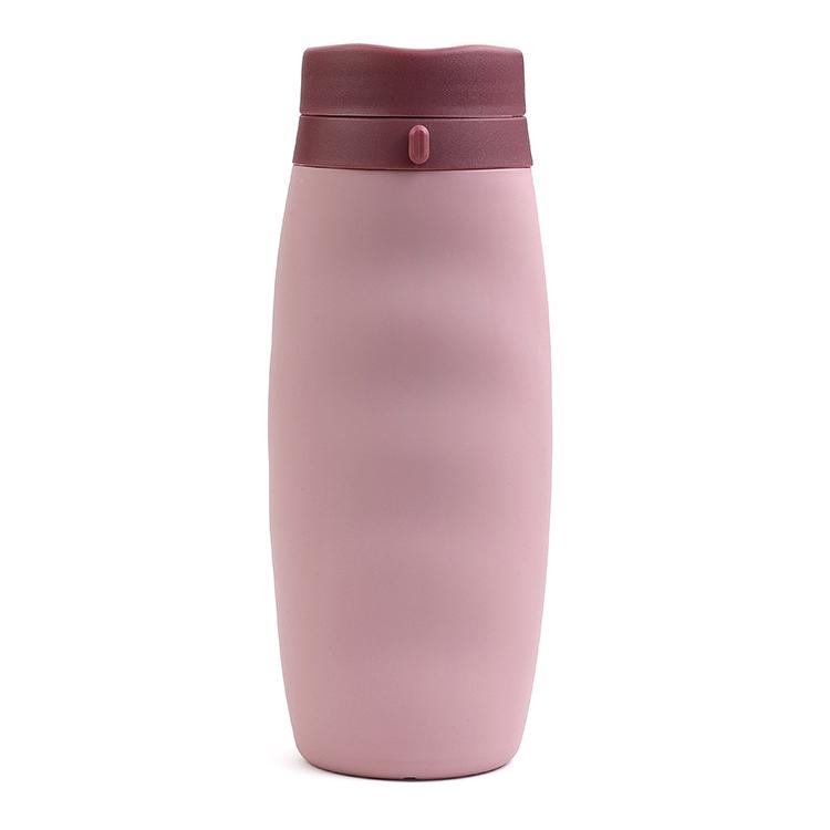 Beeman Eco Reusable Foldable Collapsible Water Bottle Silicone Handle Holder Travel Sport Water Bottle 501-600ml