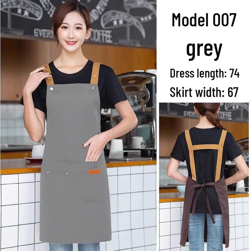 Waterproof & Oilproof Kitchen Apron 2025 - Stylish Unisex Cooking Smock for Home & Restaurant