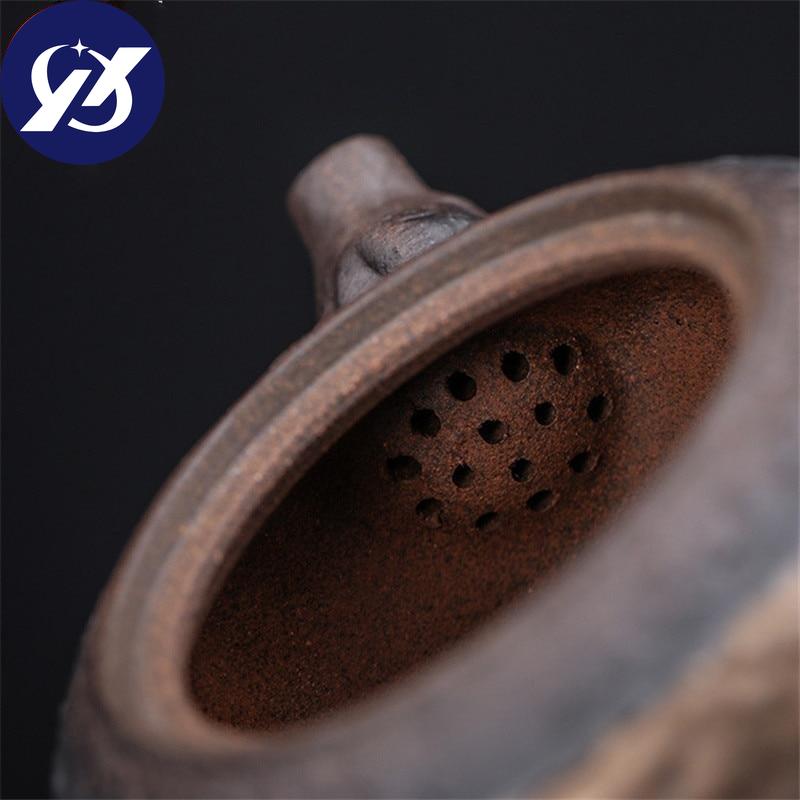 Ceramic Antique Dead Wood Side Handle Teapot Portable Kettle Handmade Tea Pot Tea Cup Drinkware Kung Fu Tea Set