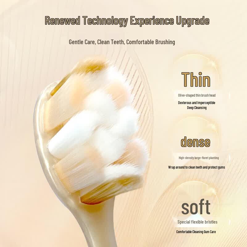 Saky Golden Series Adult Soft Bristle Toothbrush