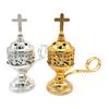 Incense Holder Home Fragrance Home Decor Gift Crafts Incense Burner Metal Figurine for Table New Year Yoga Living Room Cabinet