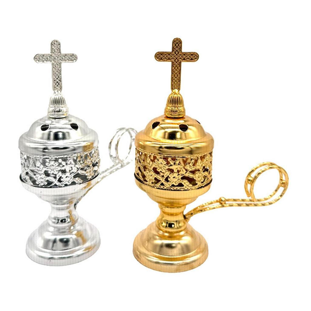 Incense Holder Home Fragrance Home Decor Gift Crafts Incense Burner Metal Figurine for Table New Year Yoga Living Room Cabinet