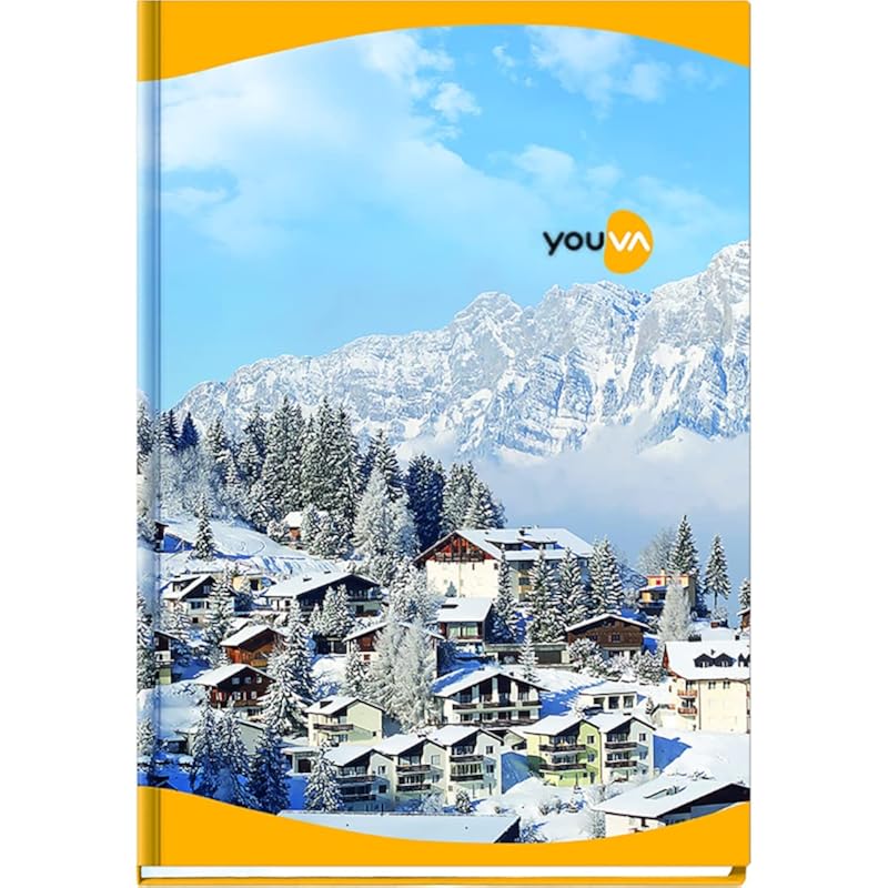 Navneet Youva Youva Case Bound/Hard Cover Long Book For Students, Shops And Office Use | Single Line | A4 Size - 21Cm X