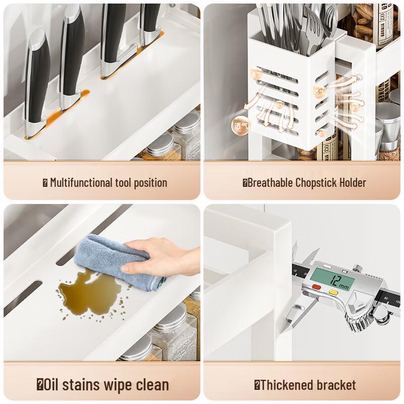 Yingbai 3-Tier Countertop Kitchen Spice Rack