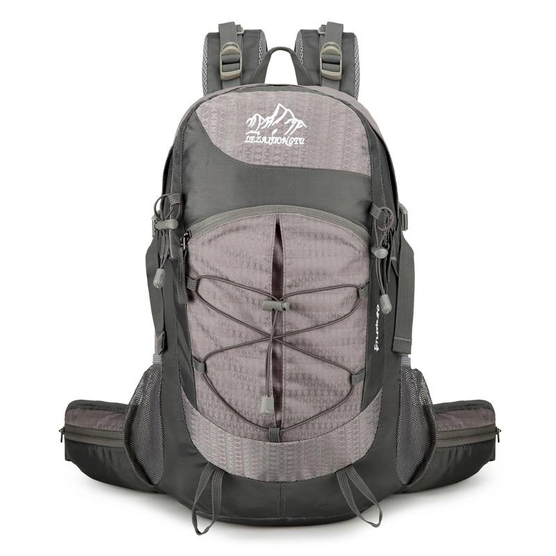 Water-Repellent Nylon Hiking Backpack with Bracket - Large Capacity, Multifunctional Outdoor Shoulder Pack