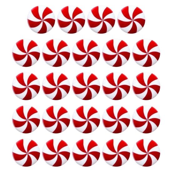 10/20/24Pcs Cabinet Door Knob Cover Christmas Peppermint Candy Drawer Closet Dresser Wardrobe Door Pull